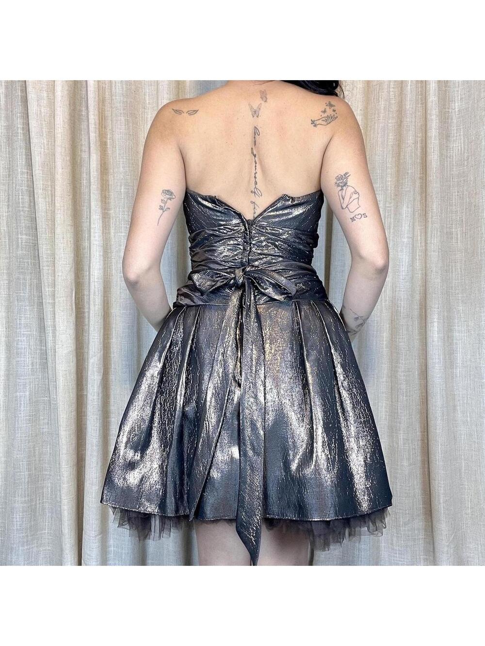 Metallic Mini Dress - Picture 3 of 8
